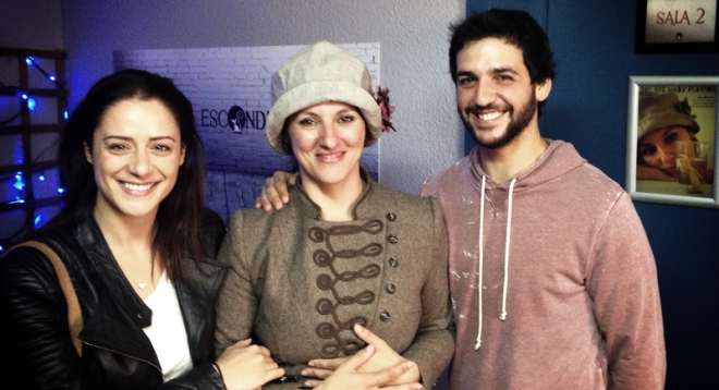 Ayer, Luz Valdenebro y Fran Perea (con María Morales en la foto) no se perdieron nuestro especial de los domingos a mediodía "Teatro&Tapa" en El Esconditeatro.  ¡Tienes todos los domingos, a partir de